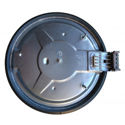 Plaque De Cuisson EGO 2600W - Diamètre 220mm, Bord Chromé 8mm, 4 Connecteurs à Vis Pour Installation Facile